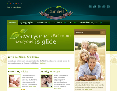 Families - Joomla Template