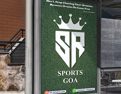 Vinyl Pasting for SR Sports Goa