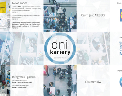 Rebranding & webdesign for Dni Kariery, AIESEC