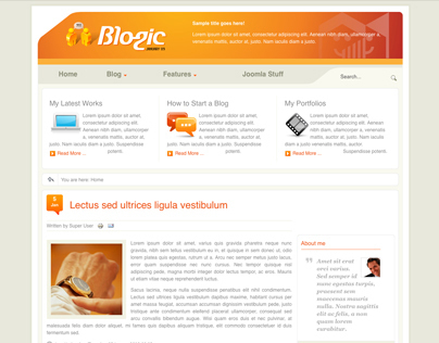 Blogic - Joomla Template