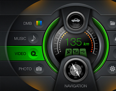 Car Navigation GUI (2010)
