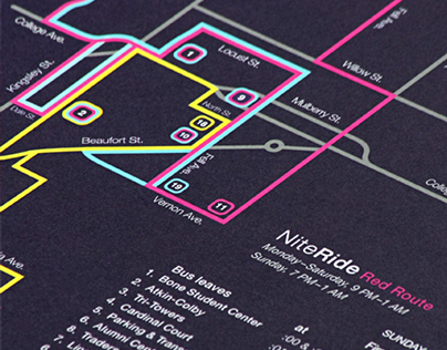 NiteRide Bus Map
