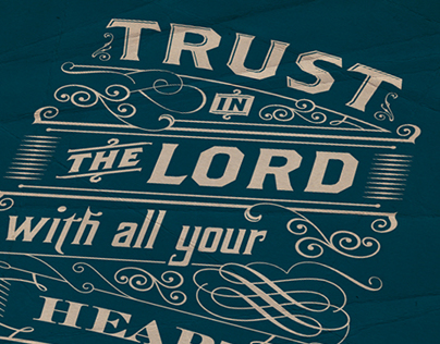 Trust in the Lord | Typography