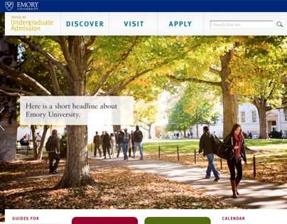 Admission Website - Emory University