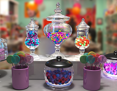 Candy Shop (Rendering & Lighting Project)