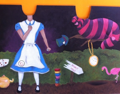 Alice in Wonderland Shadowboard