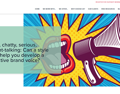 Blog - Developing a brand voice