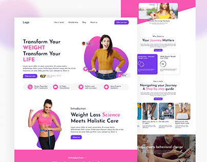 Project thumbnail - Weight Loss Landing page Design