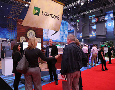 NRF 2017 Lexmark Booth "Neverland is Here"