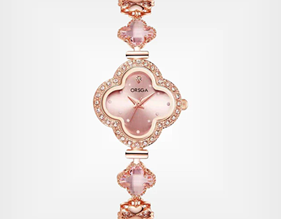 Pink Dial Rose Gold Watch