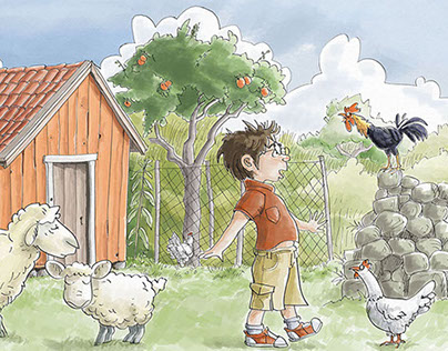 Children's book illustrations - Kırmızı Kedi 2014
