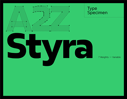 A2Z Styra, Workhorse Typeface