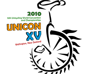 Unicon 15 world unicycling championships logo