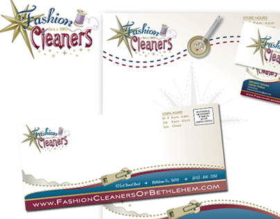 Fashion Cleaners Stationery Branding