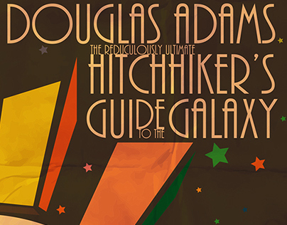 Hitchhiker's Guide to the Galaxy Book Cover