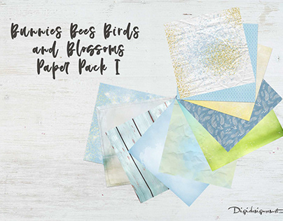 Bunnies, Bees, Birds & Blossoms Paper Pack I