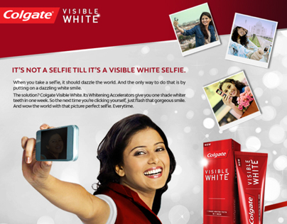 Colgate Visible White Selfie Facebook App