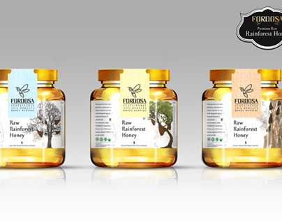 Packaging for FORDOSA (Raw Rainforest Honey)