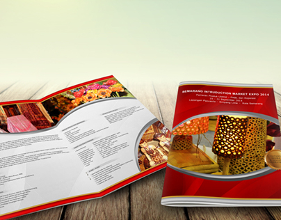 Brochure design for Semarang Introduction Market Expo