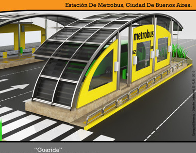 Estación de Metrobus para la ciudad de Buenos Aires