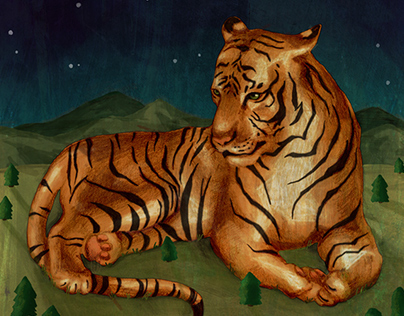 Giant Tiger Illustration
