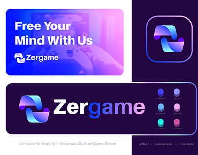 Logo and brand identity design for Zergame, Logos icon