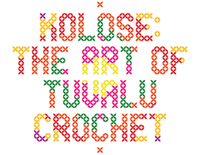 Kolose: The Art of Tuvalu Crochet exhibition branding