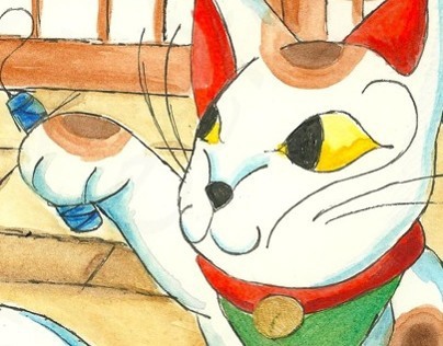Lightning Wolf Illustrations: Beckoning of the Cat