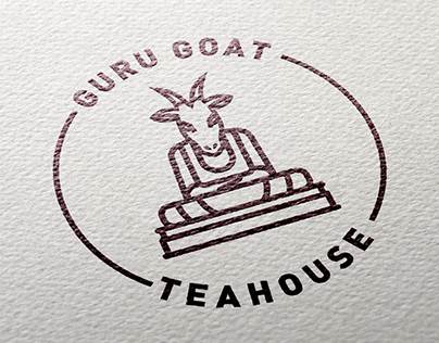 Guru goat teahouse branding concept (fictional)