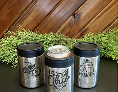 Engraved Stainless Koozies