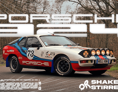 Shaken Or Stirred - Porsche 924 Graphic Design