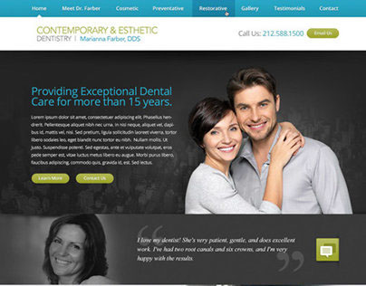 Responsive Dental Website  Design