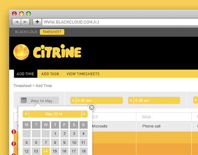 CITRINE Timesheet Launch | BlackCloud