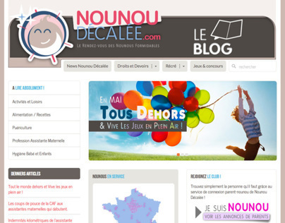 Blog Design Refresh for Nounou Decalée