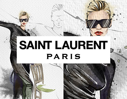 Fashion illustration | Saint Laurent Pre-Fall 2023