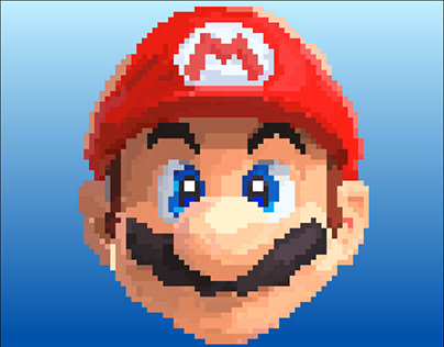 Mario Bros-Pixel Art
