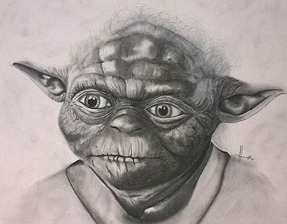 Charcoal Yoda