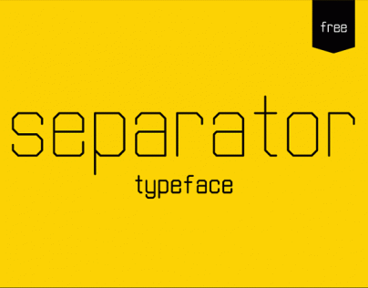 Separator Typeface