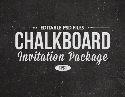 Chalk Board Invitations 