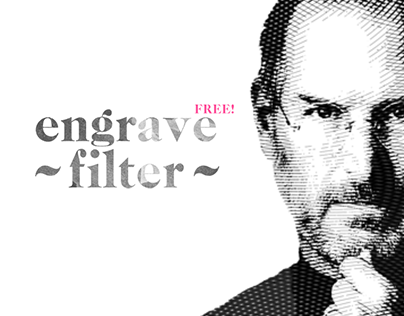 Engrave Photoshop Filter · Freebie