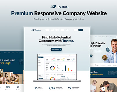Trustco. SaaS Company Website