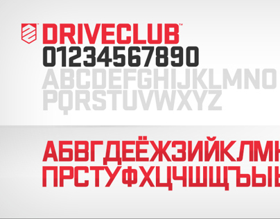 DRIVECLUB: Localised Cyrillic Font