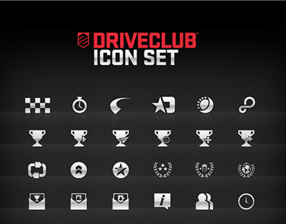 DRIVECLUB Icon Set