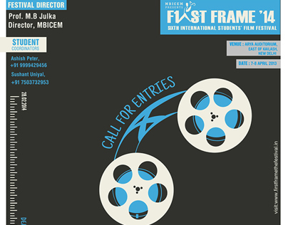 First Frame Film Festival Designed Posters