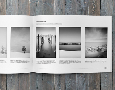 Minimalfolio Photography Portfolio A4 Brochure
