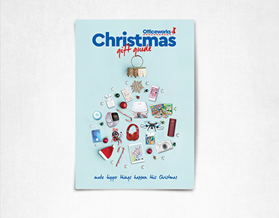 Officeworks Christmas Gift Guide Cover Mockup