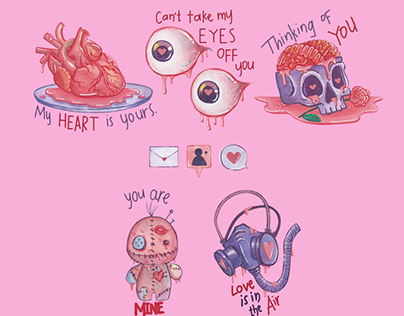 Creepy Lover Stickers