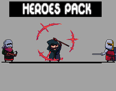 RPG Heroes Pixel Art Asset Pack