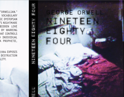 Capa do livro "Nineteen Eighty Four"