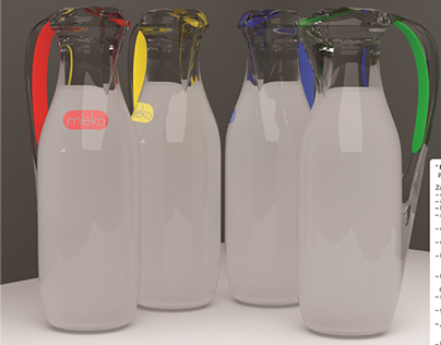 "Mleko" - milk bottle design